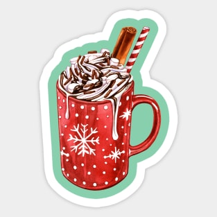 Hot Cocoa Mug Sticker